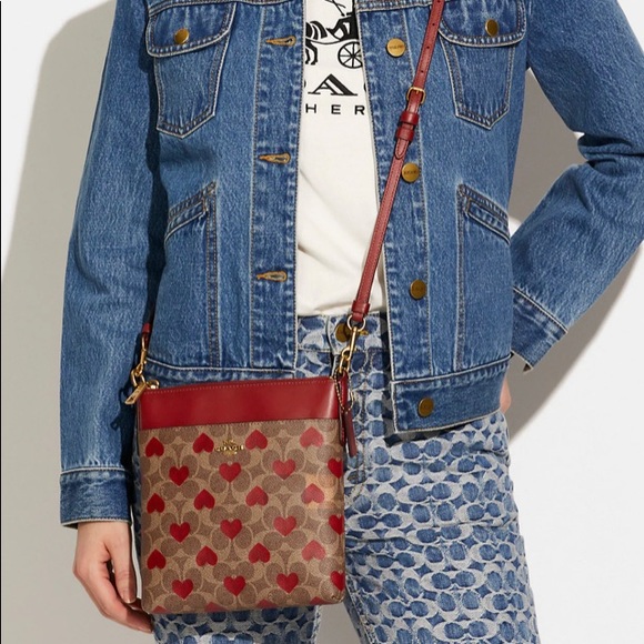 Authentic coach 1941 Coated Signature Canvas/refined calf leather top zip Crosby - Picture 14 of 14